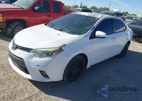 2015 Toyota Corolla Le из США, поврежденный, VIN 5YFBURHE6FP271306